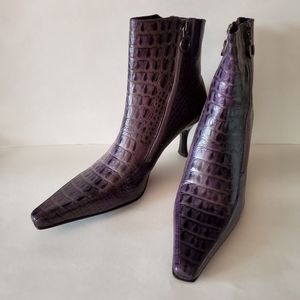 Donald J. Pliner Salonan Couture Gator Ankle Boots